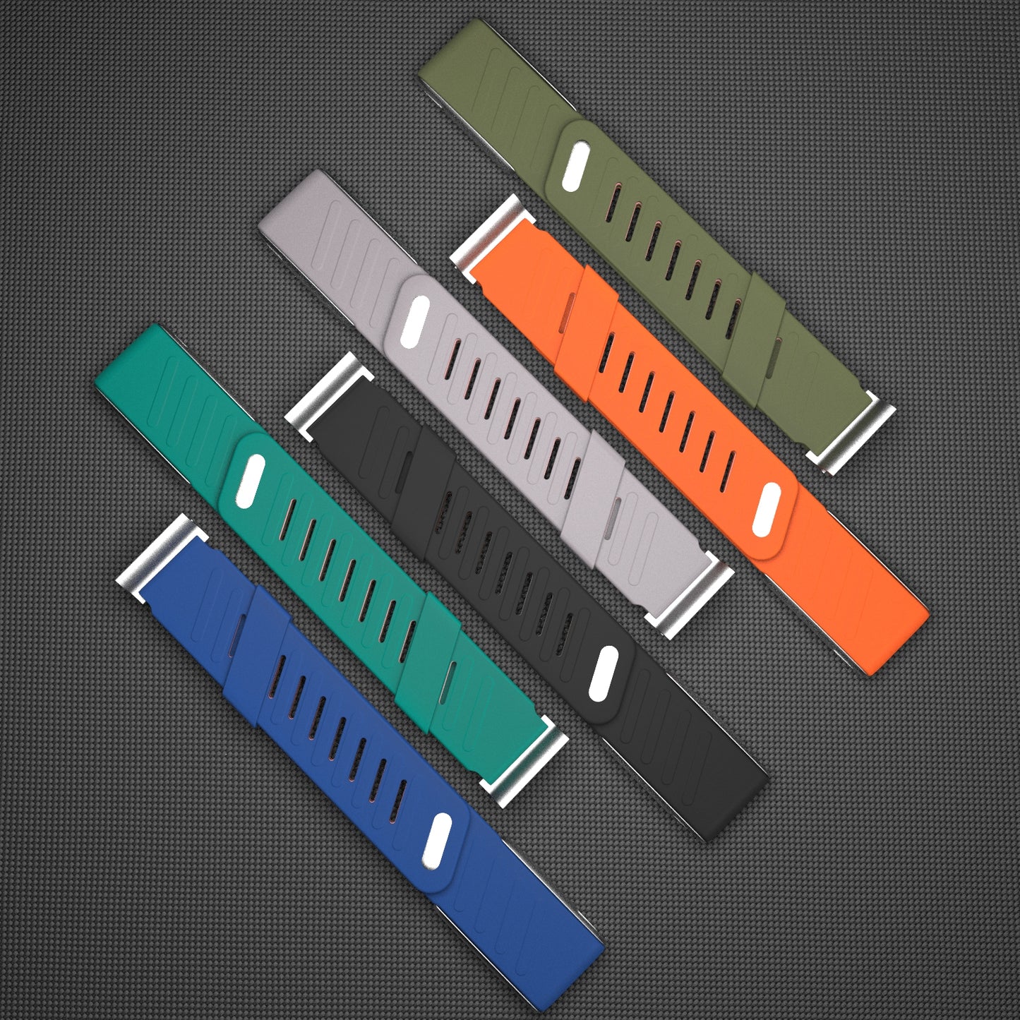 Silicone Sport Band Compatible with Whoop 5.0 Band Strap Men Women, Breathable Sport Adjustable Waterproof Replacement Wristbands Straps for Whoop 5.0 Silicone Bands
