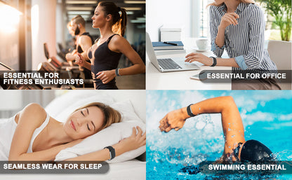Silicone Sport Band Compatible with Whoop 5.0 Band Strap Men Women, Breathable Sport Adjustable Waterproof Replacement Wristbands Straps for Whoop 5.0 Silicone Bands